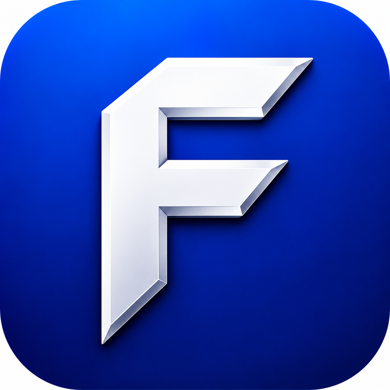 FEM silver mark on a blue field